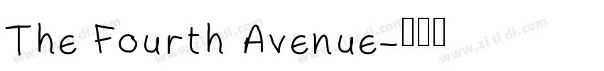 The Fourth Avenue字体转换
